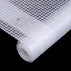 vidaXL Leno Tarpaulin 3x2m White Ground Sheet Cloth Cover Tarp Film Foil Grid - Additional view 3
