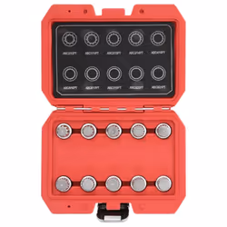 vidaXL 10 Piece Locking Wheel Nut Key Set for VW Removal Key Release Tool