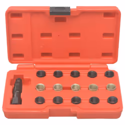 vidaXL 16x Spark Plug Thread Repair Tool Kit M14x1.25 Re-thread Repair Tool