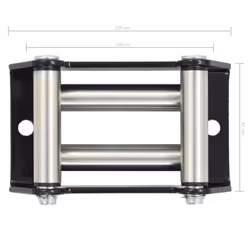 vidaXL 4-Way Fairlead Steel 1500-3000lbs Rollers Winch Leads Off Road Recovery - Additional view 5
