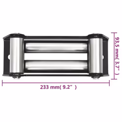 vidaXL 4-Way Fairlead Steel 5000-6000lbs Rollers Winch Leads Off Road Recovery