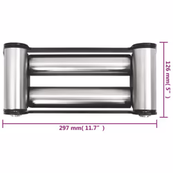 vidaXL 4-Way Fairlead Steel 8000-13000lbs Rollers Off Road Recovery Winch Lead - Additional view 5