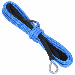 vidaXL Winch Rope Blue 5mmx9m High Strength 2300kg Nylon Cable Synthetic Line