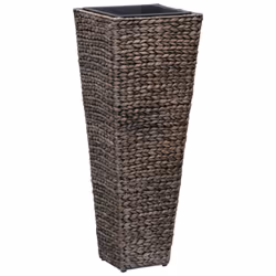 vidaXL Raised Beds Planter Flower Box Pot Indoor 3 pcs Water Hyacinth Dark Brown