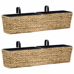 vidaXL Planters Raised Bed Plant Stand Flower Box Indoor 2 pcs Water Hyacinth