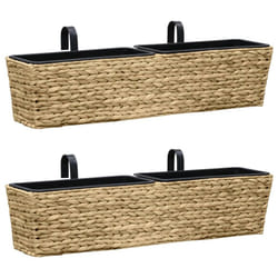 vidaXL Planters Raised Bed Plant Stand Flower Box Indoor 2 pcs Water Hyacinth