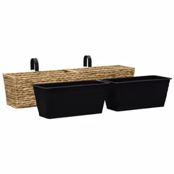 vidaXL Planters Raised Bed Plant Stand Flower Box Indoor 2 pcs Water Hyacinth