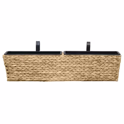 vidaXL Planters Raised Bed Plant Stand Flower Box Indoor 2 pcs Water Hyacinth - Additional view 5