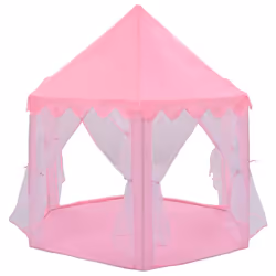 vidaXL Princess Play Tent Pink Castle Game House Indoor Outdoor Kids Fun Toys