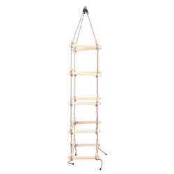 vidaXL Kids Rope Ladder 200cm Wood Baby Hanging Ladders Swing Climbing Wall