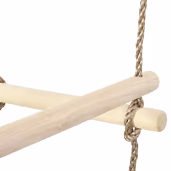 vidaXL Kids Rope Ladder 200cm Wood Baby Hanging Ladders Swing Climbing Wall - Additional view 4