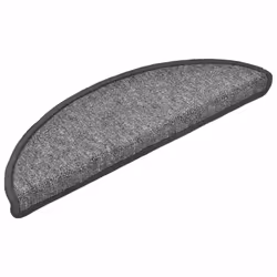 vidaXL 15x Carpet Stair Treads Dark Grey 56x17cm Step Rug Protector Sheet