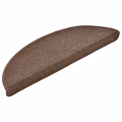vidaXL 15x Carpet Stair Treads Coffee Brown 56x17cm Step Rug Protector Sheet
