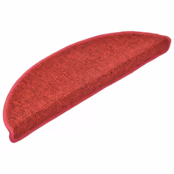 vidaXL 15x Carpet Stair Treads Bordeaux Red 56x17cm Step Rug Protector Sheet