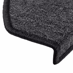 vidaXL 15x Carpet Stair Treads Anthracite 65x24cm Step Rug Protector Sheet - Additional view 6
