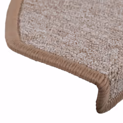 vidaXL 15x Carpet Stair Treads Light Brown 65x24cm Step Rug Protector Sheet - Additional view 6