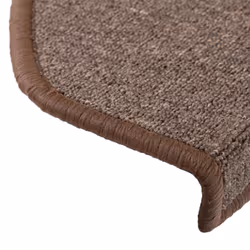 vidaXL 15x Carpet Stair Treads Coffee Brown 65x24cm Step Rug Protector Sheet - Additional view 6