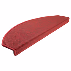 vidaXL 15x Carpet Stair Treads Bordeaux Red 65x24cm Step Rug Protector Sheet
