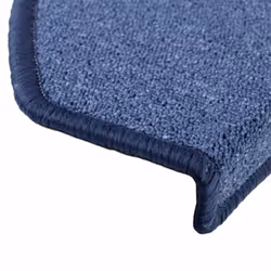 vidaXL 15x Carpet Stair Treads Blue 65x24cm Non Slip Step Rug Mat Protector - Additional view 6