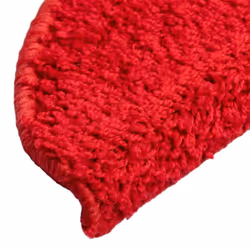 vidaXL Carpet Stair Treads 15 pcs Red Stair Mat Protector Runner Rug Carpet - Additional view 5