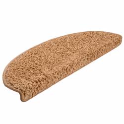 vidaXL Carpet Stair Treads 15 pcs Beige Stair Mat Protector Runner Rug Carpet