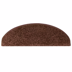 vidaXL Carpet Stair Treads 15 pcs Brown Stair Mat Protector Runner Rug Carpet - Additional view 5