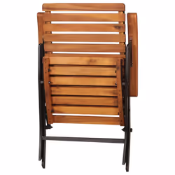 VidaXL 44391 outdoor chair Terrace Acacia wood, Steel - Additional view 5