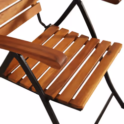 VidaXL 44391 outdoor chair Terrace Acacia wood, Steel - Additional view 7