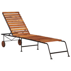 VidaXL 44394 outdoor chair Lounge Padded seat Acacia wood, Steel