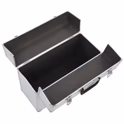 vidaXL Tool Case Silver Aluminium Travel Case File Storage Case Tool Organiser