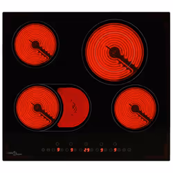 vidaXL Ceramic Hob with 4 Burners Touch Control 6600W Kitchen Built-in Zone
