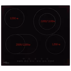 vidaXL Ceramic Hob with 4 Burners Touch Control 6600W Kitchen Built-in Zone - Additional view 5