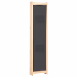 vidaXL 4-Panel Room Divider Grey 160x170cm Fabric Privacy Screen Partition