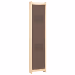 vidaXL 3-Panel Room Divider Brown 120x170cm Fabric Privacy Screen Partition