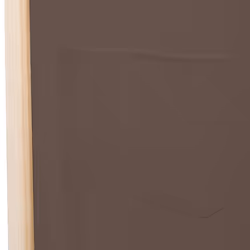 vidaXL 3-Panel Room Divider Brown 120x170cm Fabric Privacy Screen Partition - Additional view 6