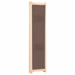 vidaXL 4-Panel Room Divider Brown 160x170cm Fabric Privacy Screen Partition - Additional view 3