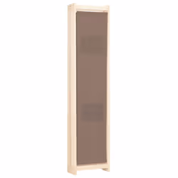 vidaXL 5-Panel Room Divider Brown 200x170cm Fabric Privacy Screen Partition