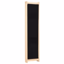 vidaXL 3-Panel Room Divider Black 120x170cm Fabric Privacy Screen Partition