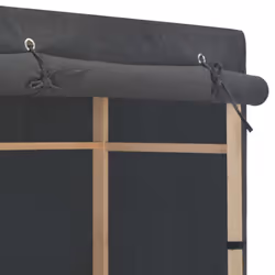 vidaXL 3-Tier Wardrobe Grey 110x40x170cm Fabric Clothes Cabinet Organiser Rack
