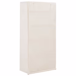 vidaXL Wardrobe White 79x40x170cm Fabric Closet Storage Organiser Cabinet