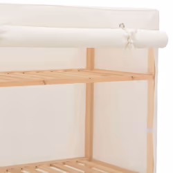 vidaXL Wardrobe White 79x40x170cm Fabric Closet Storage Organiser Cabinet - Additional view 4