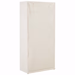 vidaXL Wardrobe White Fabric Clothes Storage Cabinet Organiser Shelves Rack