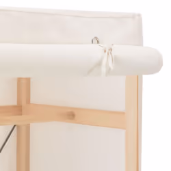 vidaXL Wardrobe White Fabric Clothes Storage Cabinet Organiser Shelves Rack