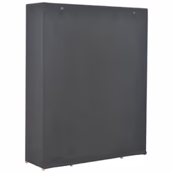 vidaXL Wardrobe Fabric Clothes Storage Cabinet Organiser Shelves Grey/White - grey - Additional view 2