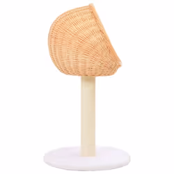 vidaXL Cat Tree with Sisal Scratching Post Natural Willow Wood Kitty Tower - Additional view 2