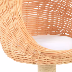 vidaXL Cat Tree with Sisal Scratching Post Natural Willow Wood Kitty Tower - Additional view 3