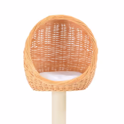 vidaXL Cat Tree with Sisal Scratching Post Natural Willow Wood Kitty Tower - Additional view 3