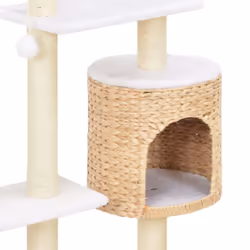 vidaXL Cat Tree with Sisal Scratching Post Seagrass Kitty Play Centre Tower - Additional view 4