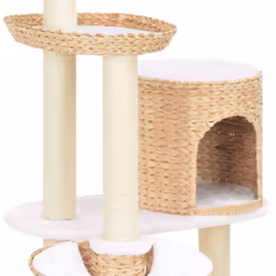 vidaXL Cat Tree with Sisal Scratching Post Seagrass Kitty Play Centre Tower