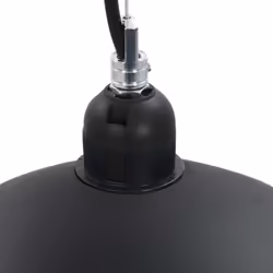 vidaXL 2x Ceiling Lamps Black and Gold Semi-spherical 50cm E27 Pendant Light - Additional view 8